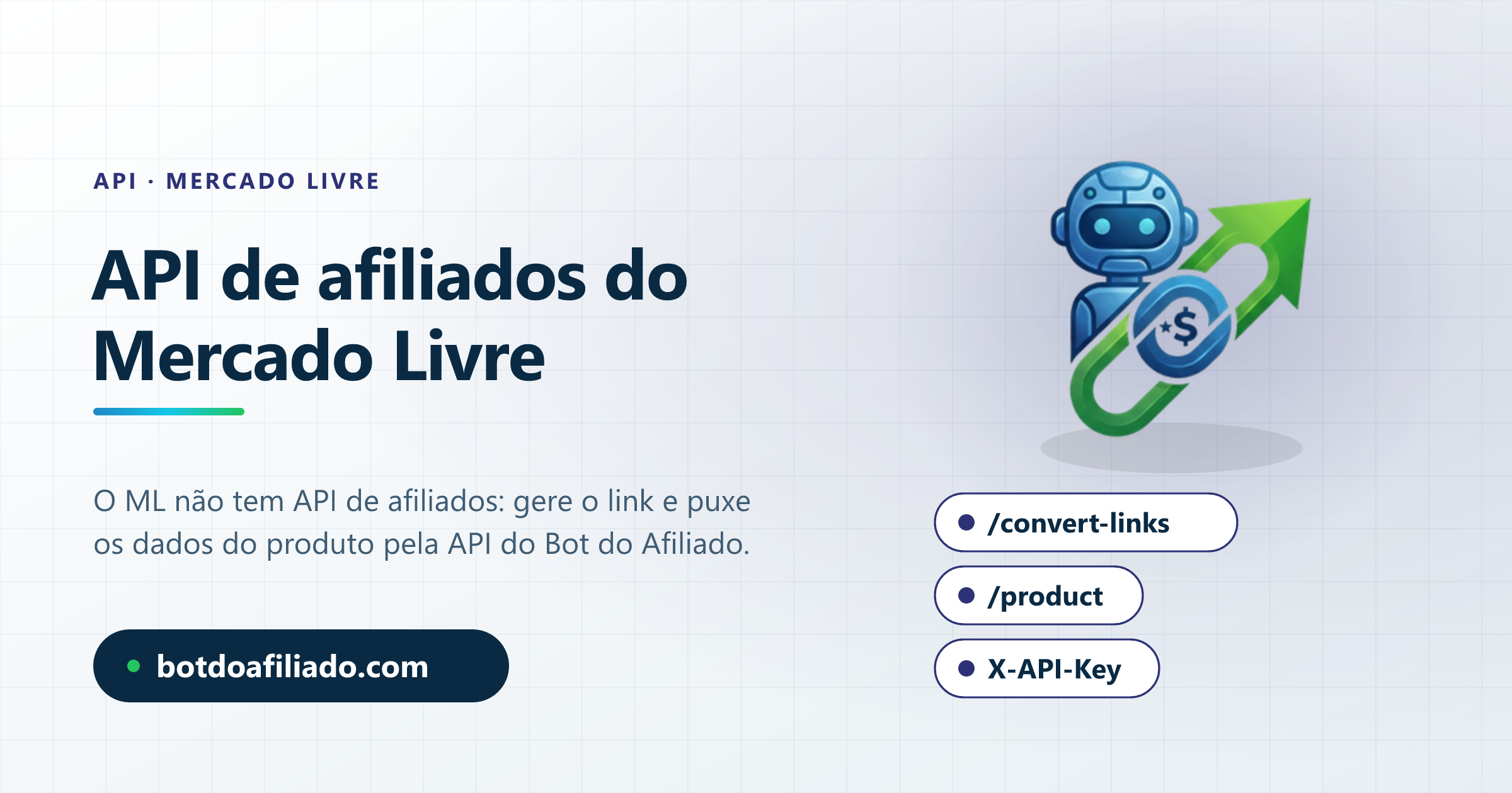 API de afiliados do Mercado Livre: gerar link de afiliado e obter dados de produto com a API do Bot do Afiliado